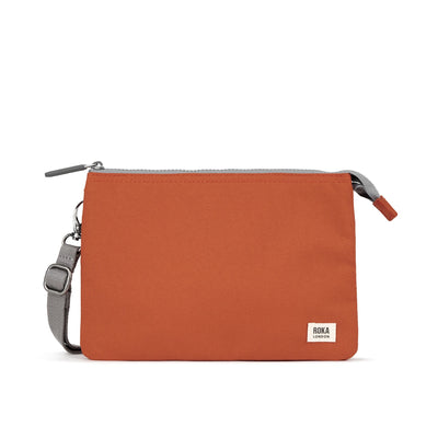 Roka Carnaby XL Crossbody-Recycled Canvas - PUMPKIN ORANGE