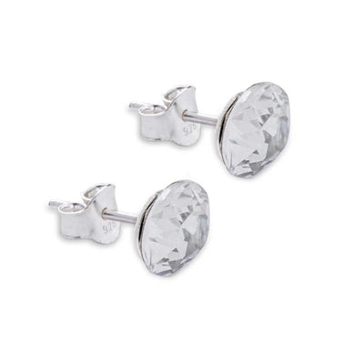 Byzantium 4mm Austrian Crystal Tiny Studs - Chaton - Clear Crystal