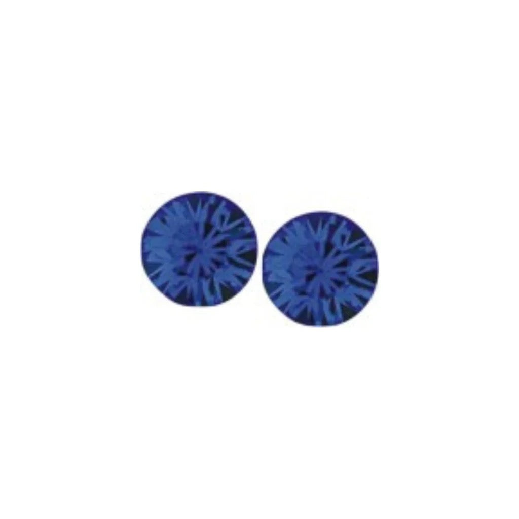 Byzantium 8mm Large Austrian Crystal Studs - Chaton - Sapphire Blue