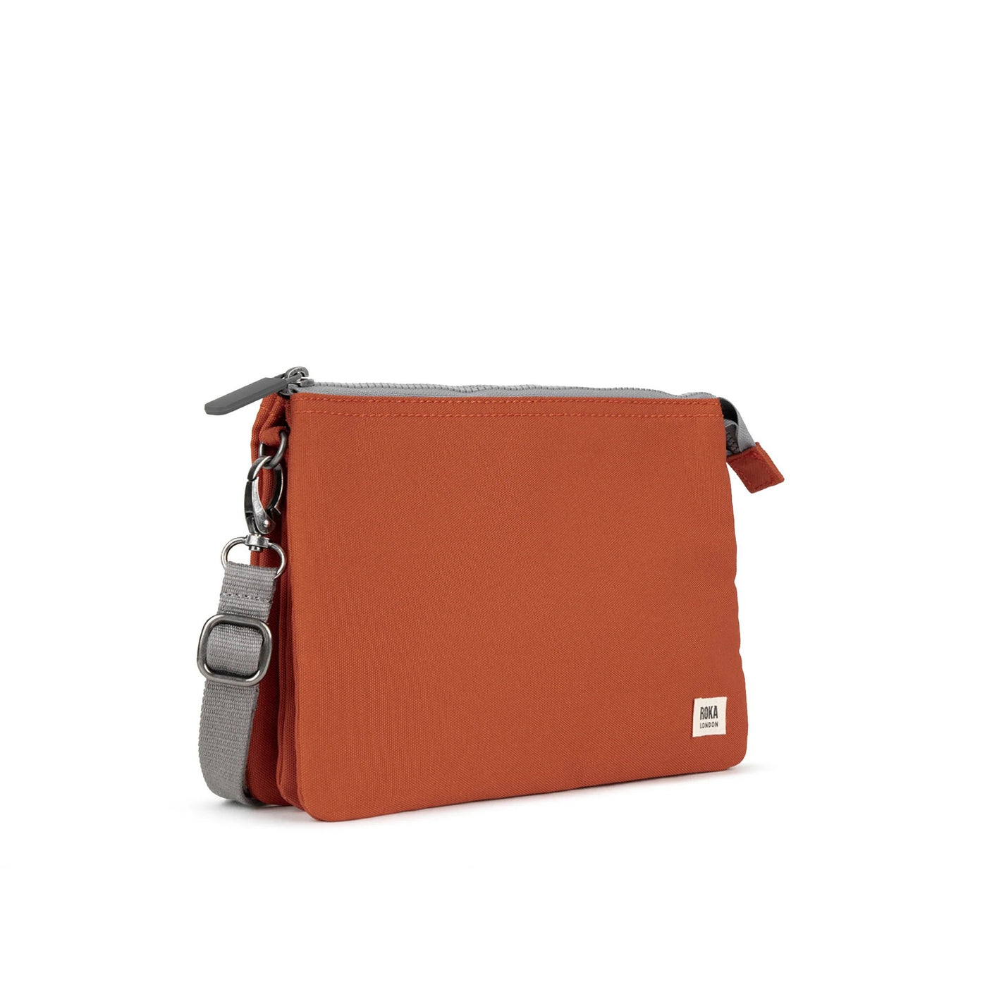 Roka Carnaby XL Crossbody-Recycled Canvas - PUMPKIN ORANGE