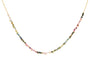 Boho Betty - Salus - Mixed Tourmaline Half Beaded Gold Necklace