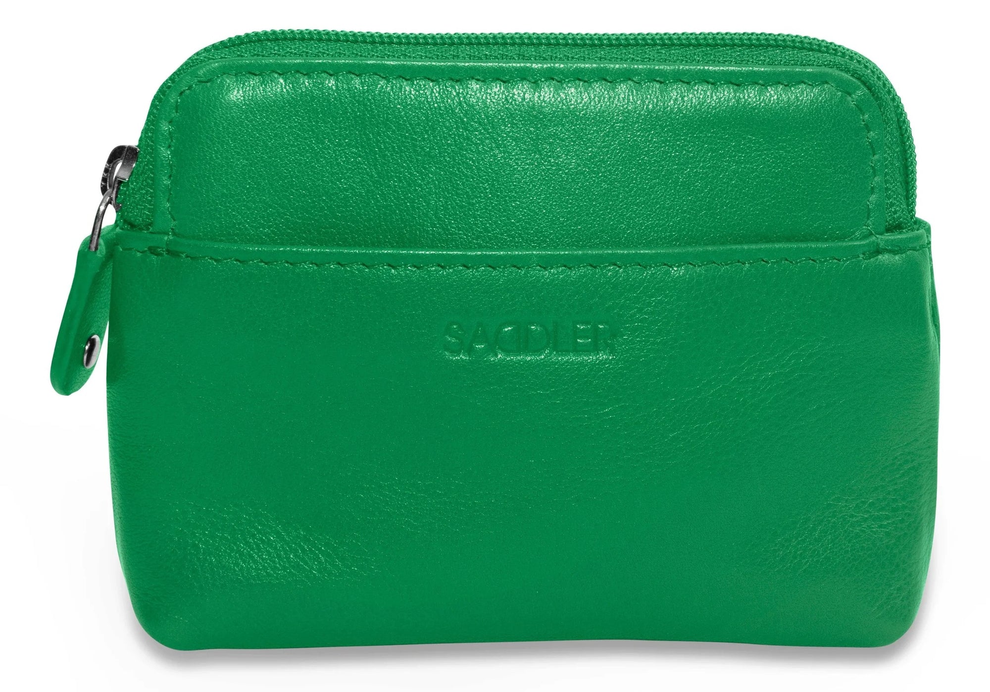Saddler PIA Leather Zip Coin &amp; Card Purse (2057) - Jelly Bean Green
