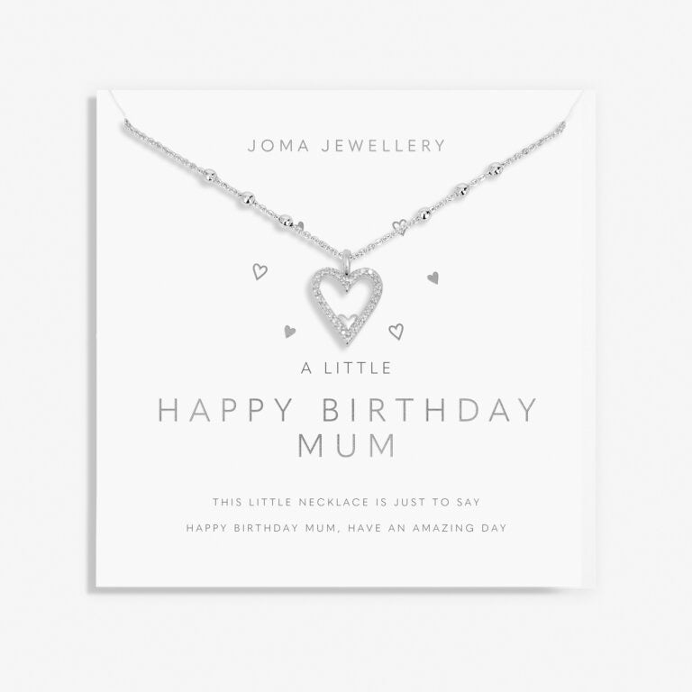 Joma Jewellery - 'A Little Happy Birthday Mum' Necklace