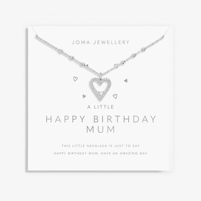 Joma Jewellery - 'A Little Happy Birthday Mum' Necklace