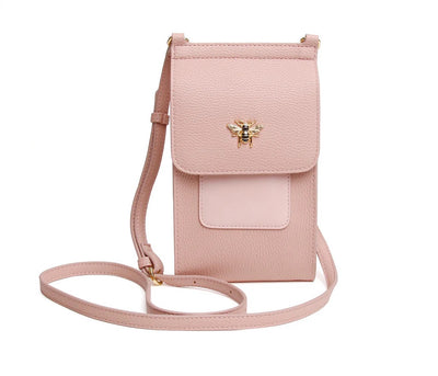 Alice Wheeler Mini Bloomsbury Crossbody Phone Bag - Pink