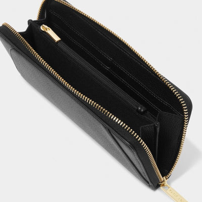 Katie Loxton Hana Large Zip Purse - Black