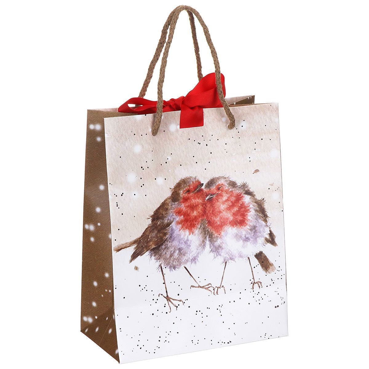 Two Robins Medium Christmas Gift Bag -  Wrendale Designs