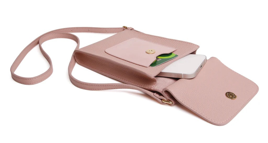 Alice Wheeler Mini Bloomsbury Crossbody Phone Bag - Pink