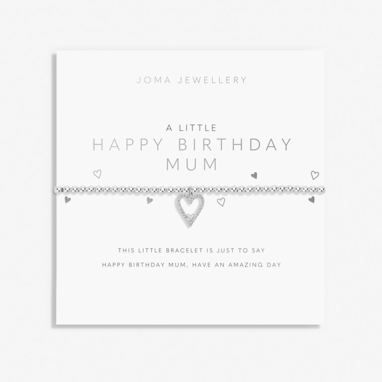 Joma Jewellery - 'A Little Happy Birthday Mum' Bracelet