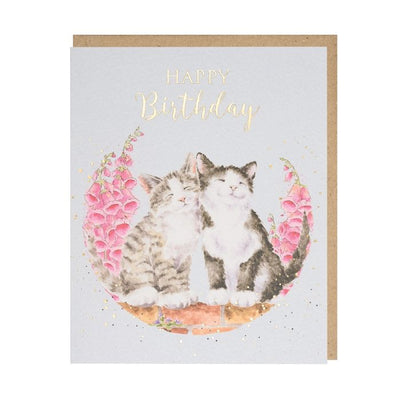 Happy Purrthday Cat - Birthday Card - Wrendale Designs