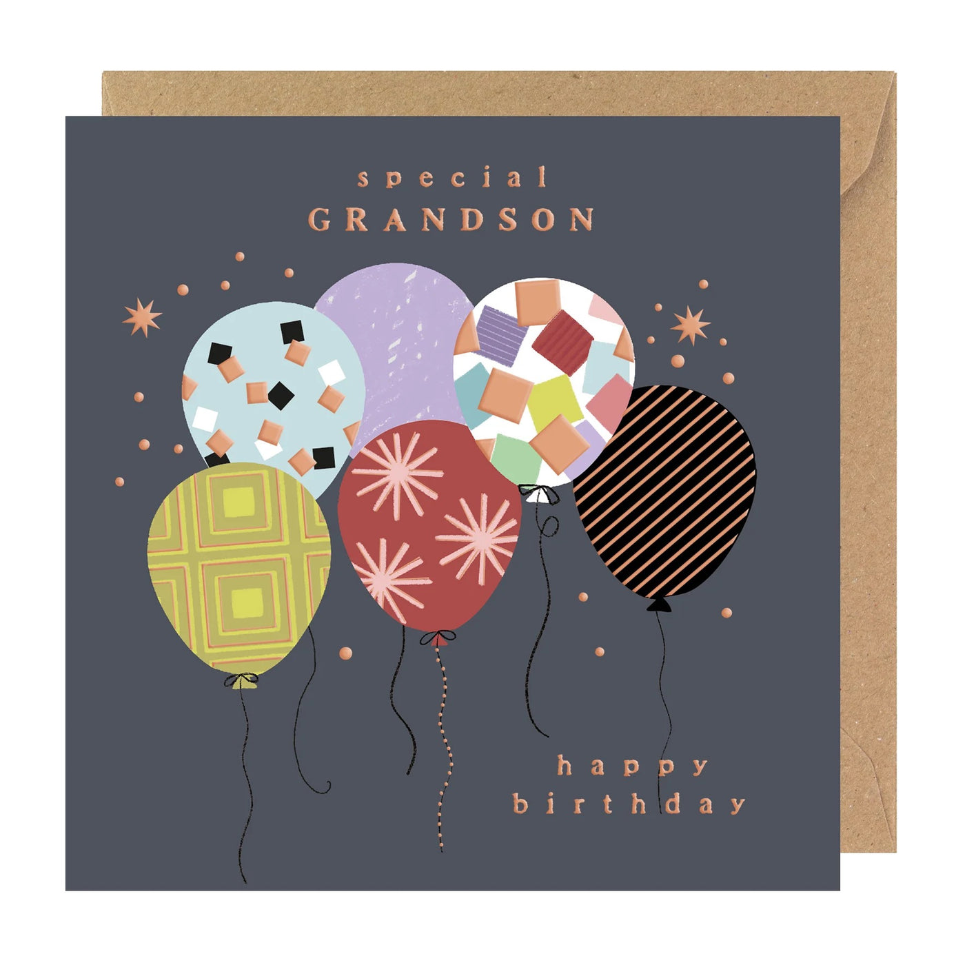 Rosanna Rossi Special Grandson Balloons Birthday Card