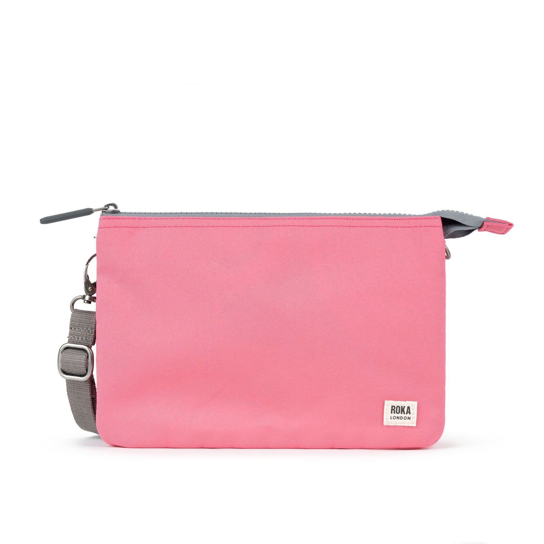 Roka Carnaby XL Crossbody-Recycled Canvas - Tulip Pink