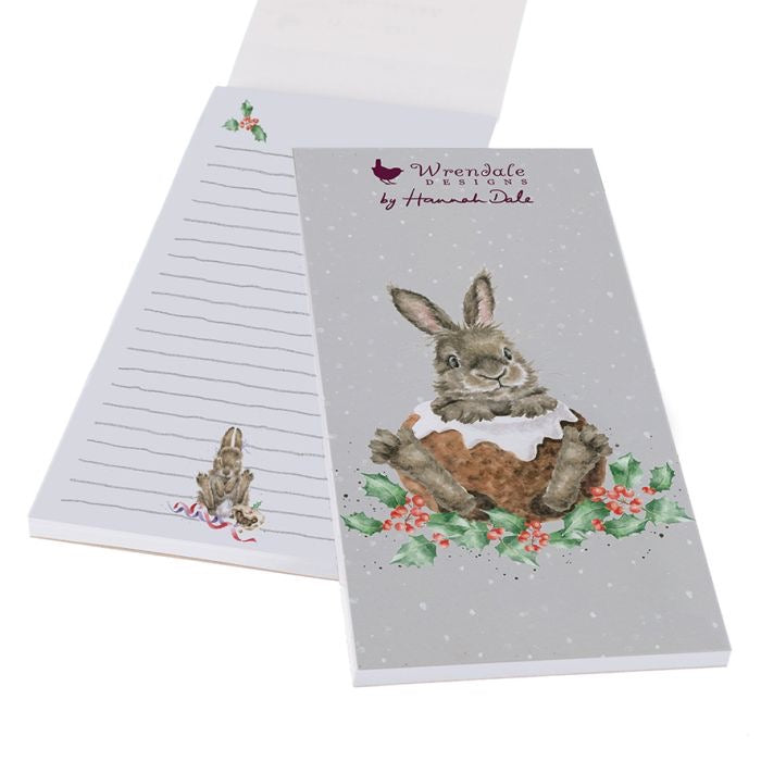 'Little Pudding' Rabbit Magnetic Shopping Pad - Wrendale Designs