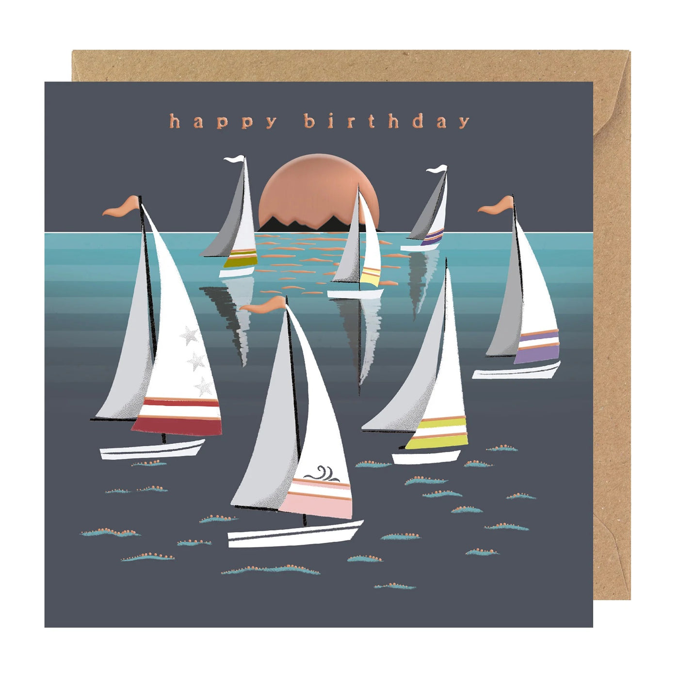 Rosanna Rossi Sailing Boats Birthday Card