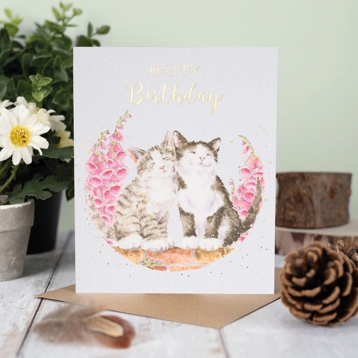 Happy Purrthday Cat - Birthday Card - Wrendale Designs