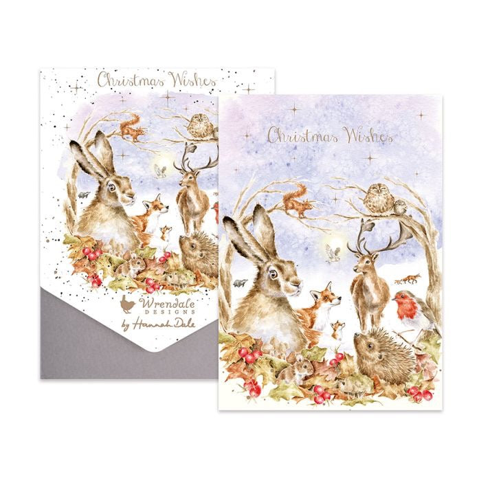 'Walking in a Winter Wonderland' Animal Christmas Card Pack - Wrendale Designs