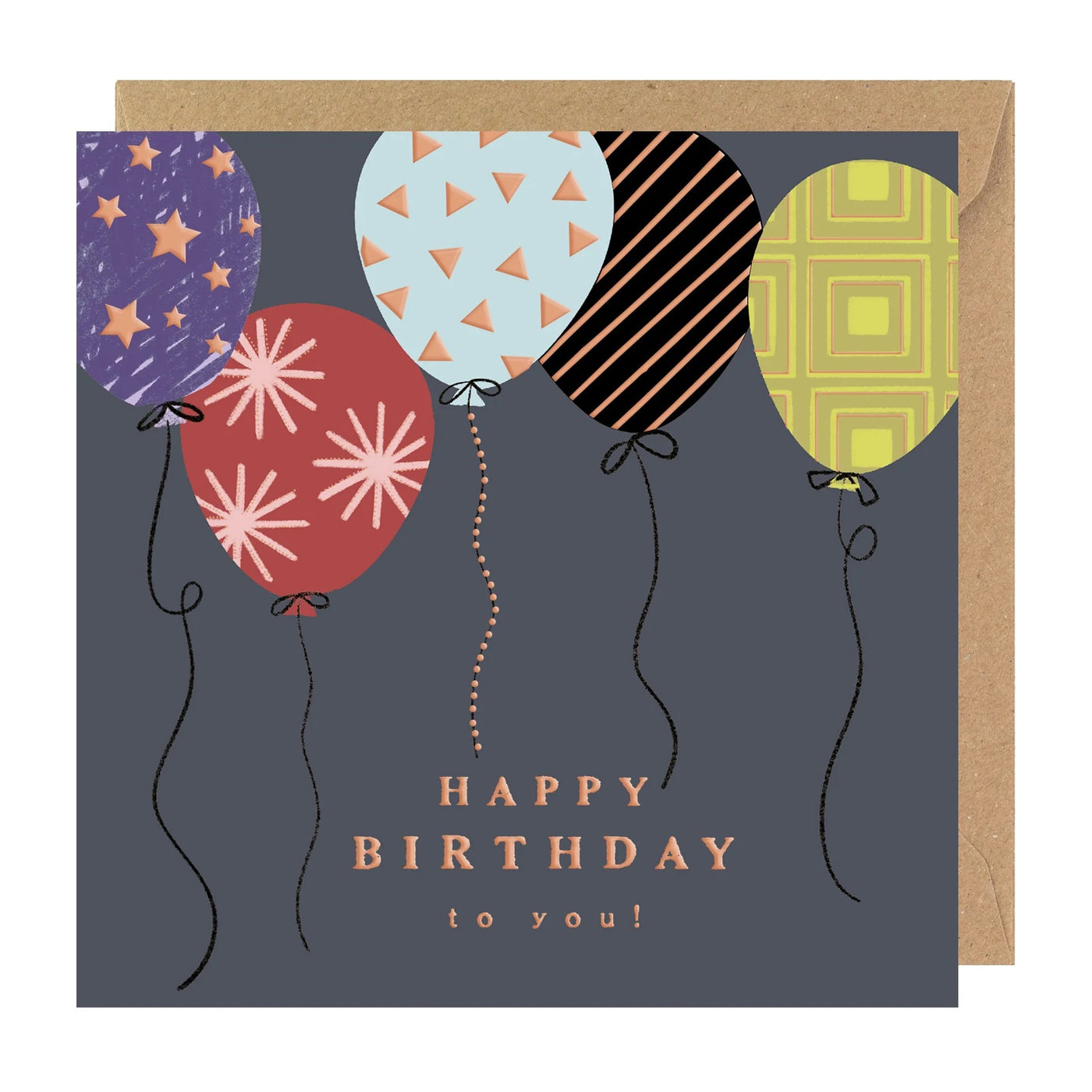 Rosanna Rossi Balloons Birthday Card