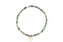 Boho Betty - Lilias - Gold & Ruby Zoisite Dainty Gemstone Stretch Bracelet