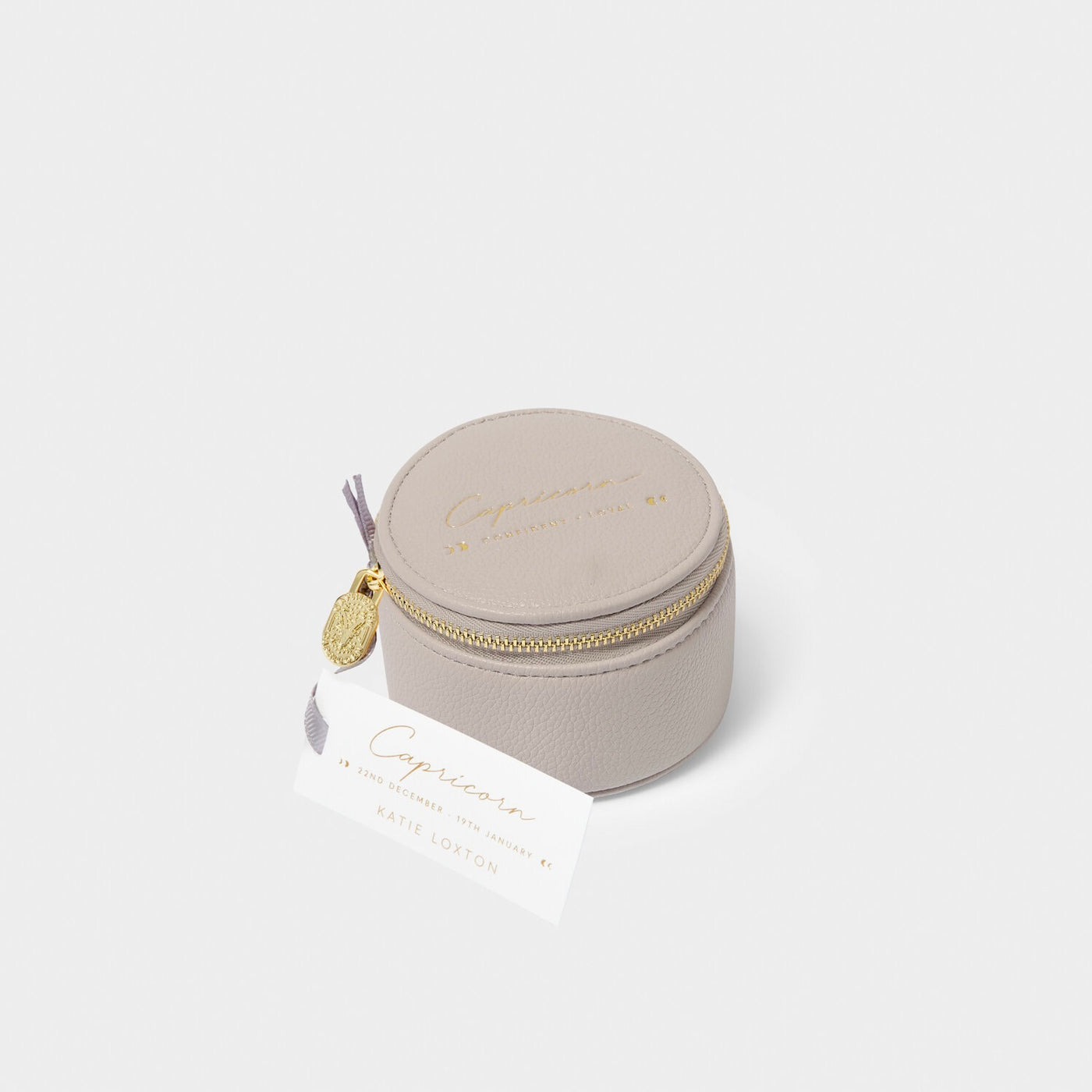 Katie Loxton Zodiac Round Jewellery Box - Capricorn