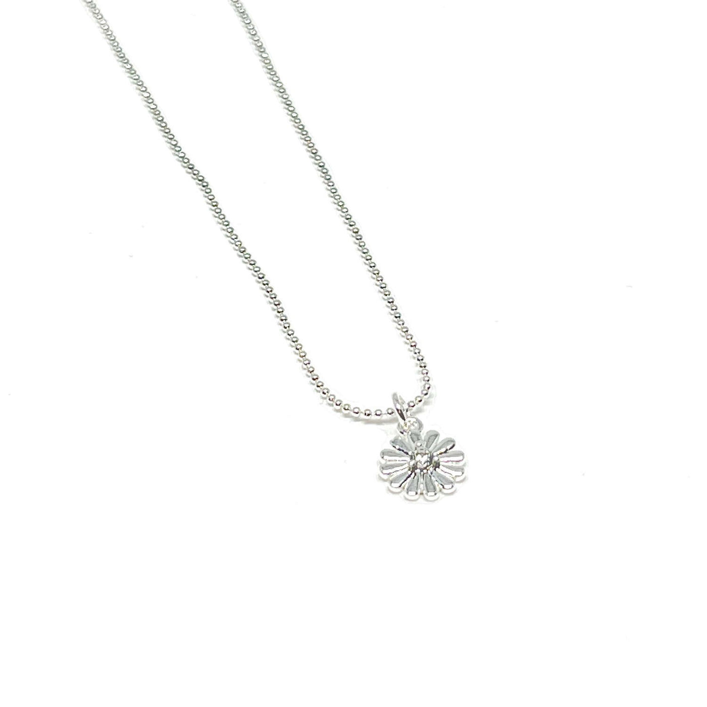 Freya Flower Necklace - Silver - Clementine Jewellery