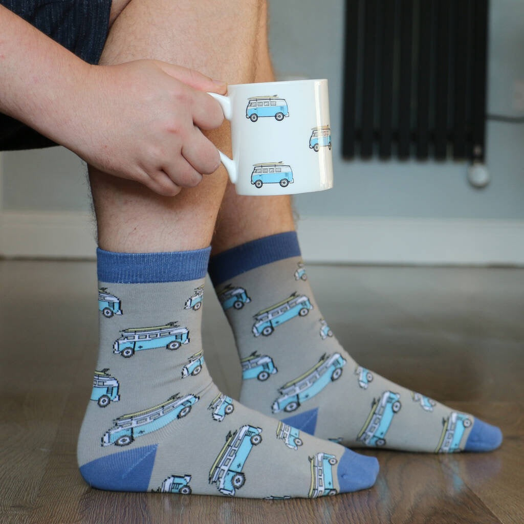 David Aster Campervan Luxury Cotton Socks