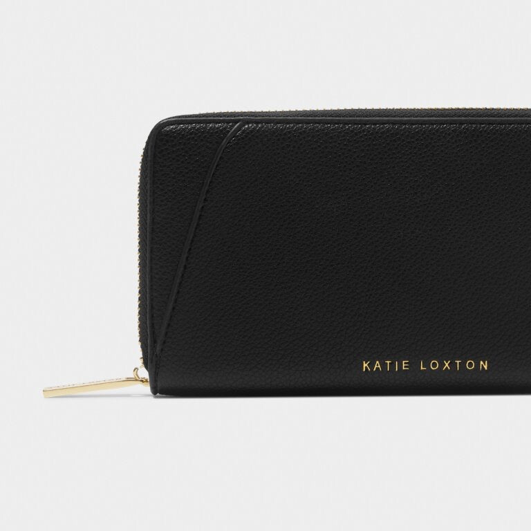 Katie Loxton Hana Large Zip Purse - Black