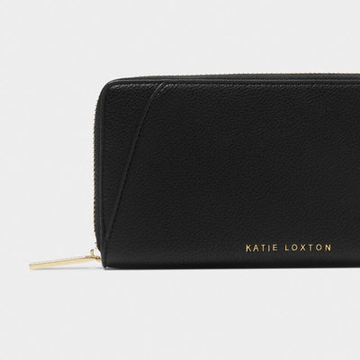 Katie Loxton Hana Large Zip Purse - Black