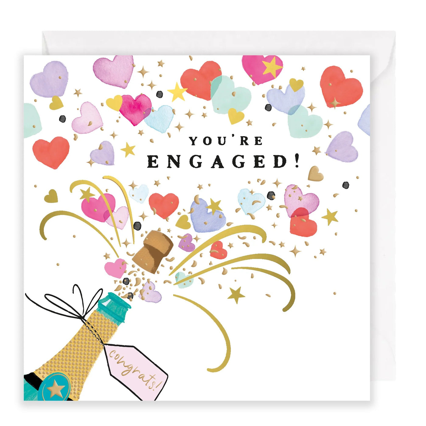 Rosanna Rossi You're Engaged Pop the Champagne Card