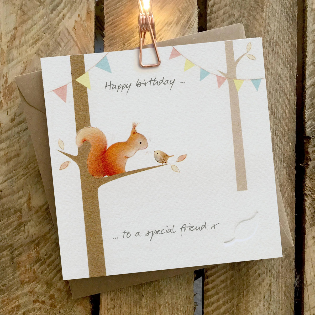 Ginger Betty - Happy Birthday (squirrel) - Birthday Card