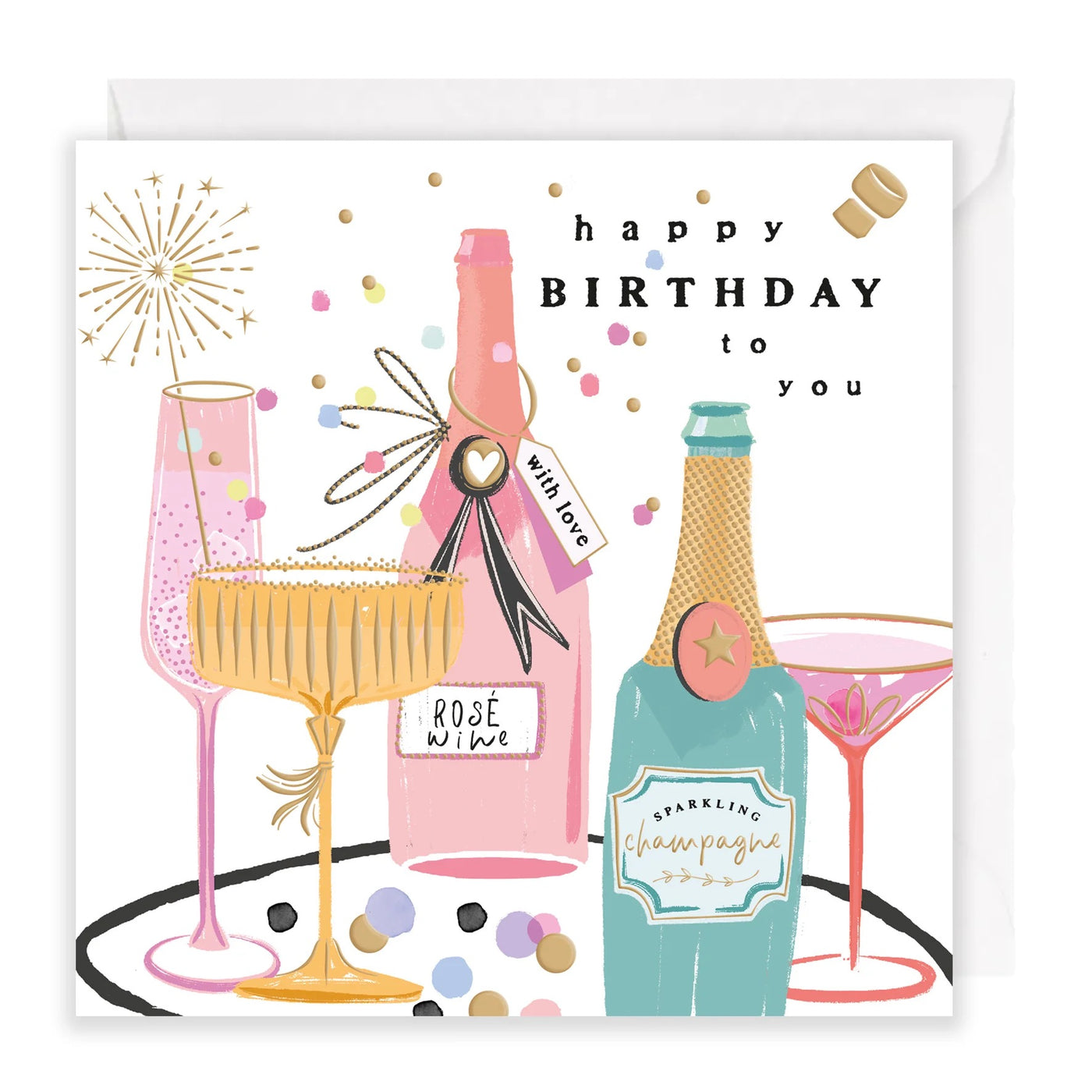 Rosanna Rossi Birthday Drinks Card