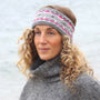 POM Fairisle Border Cosy Headband - Grey Mix