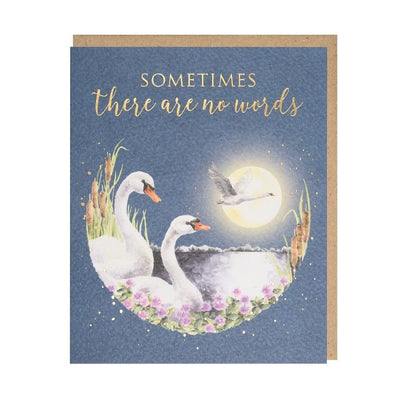 Sometimes there are No Words Swan Lake - Blank Card - Wrendale Designs