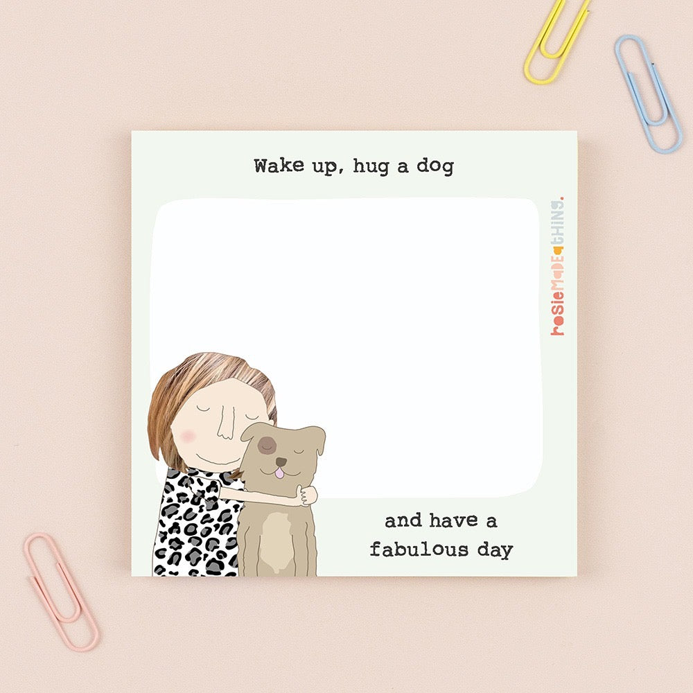 Rosie Made A Thing - Hug A Dog - Sticky Jotters