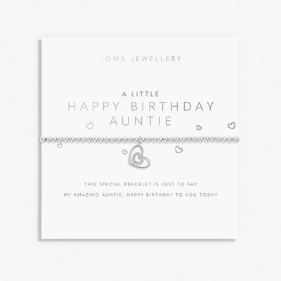 Joma Jewellery - 'A Little Happy Birthday Auntie' Bracelet