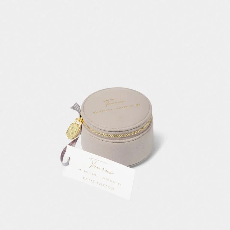 Katie Loxton Zodiac Round Jewellery Box - Taurus