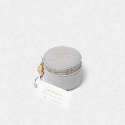 Katie Loxton Zodiac Round Jewellery Box - Gemini