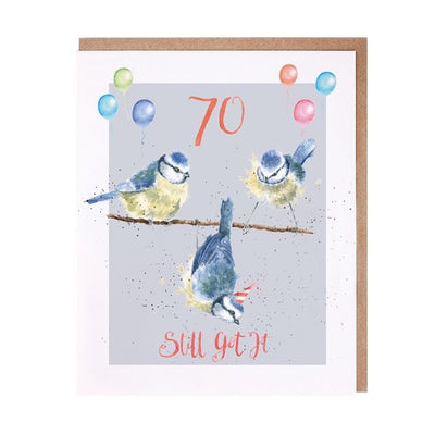 70 Still Got It Bird - Birthday Card - Wrendale Designs