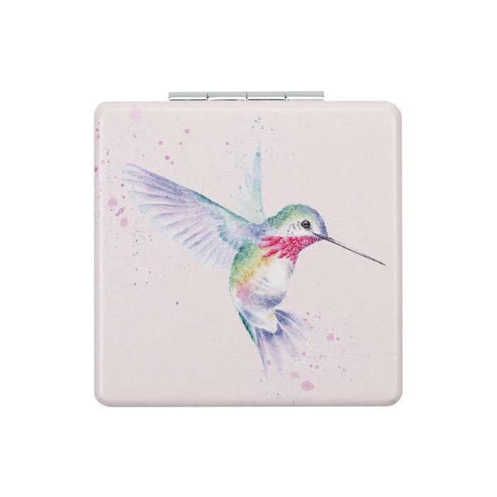 'Wisteria Wishes' Hummingbird Compact Mirror  - Wrendale Designs