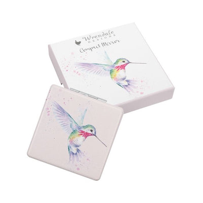 'Wisteria Wishes' Hummingbird Compact Mirror  - Wrendale Designs