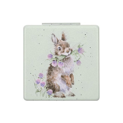 'Head Clover Heels' Rabbit Compact Mirror  - Wrendale Designs