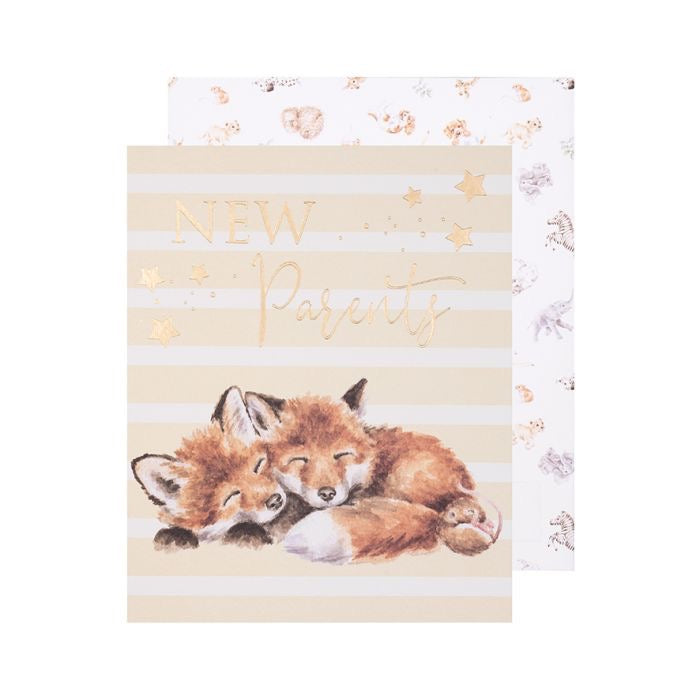 Forever Family Foxes- New Parents Card - Wrendale Designs