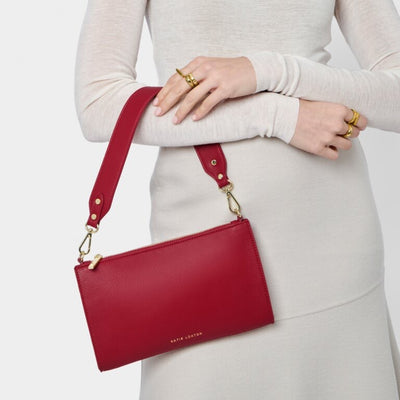 Katie Loxton Reya Small Shoulder Bag - Garnet Red