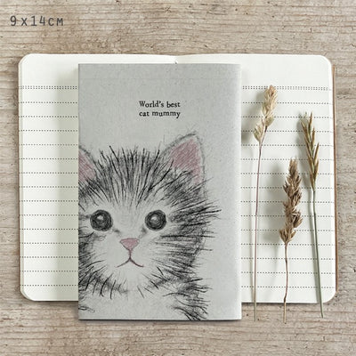 East of India Lined Notebook - Best Cat Mummy