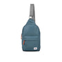 Roka Willesden B Large -Recycled Nylon Crossbody Sling Bag - Airforce Blue