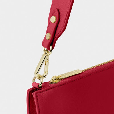 Katie Loxton Reya Small Shoulder Bag - Garnet Red