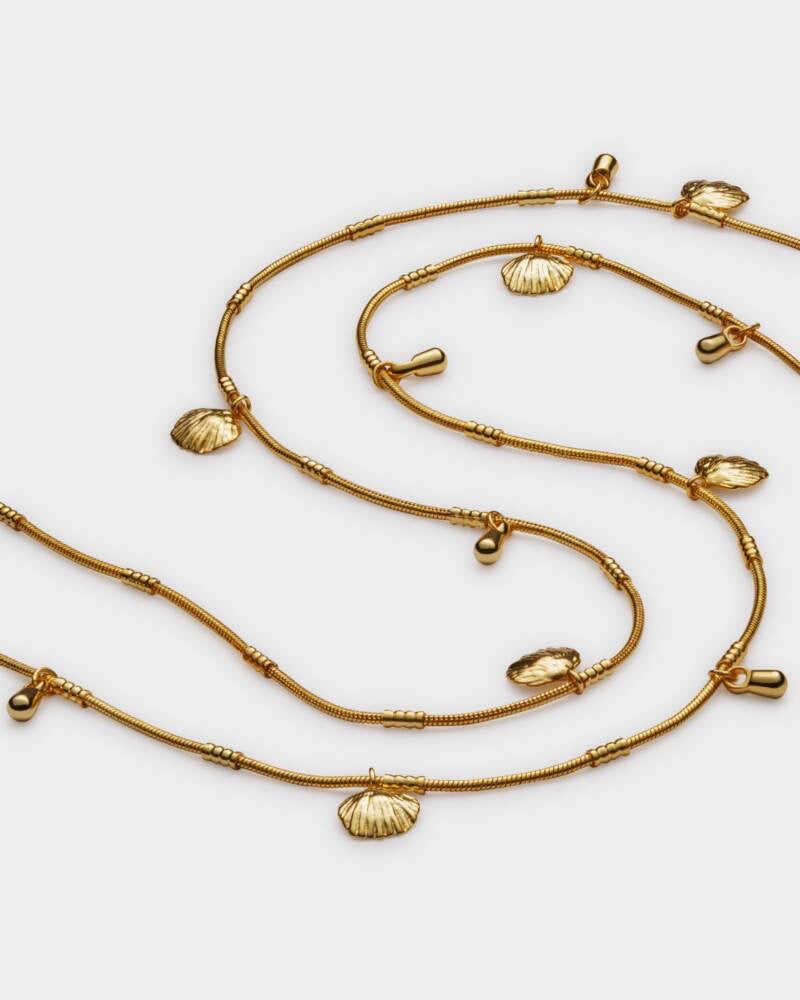 Katie Loxton Waterproof Jewellery - Cochellia - Gold Shell Chain Necklace
