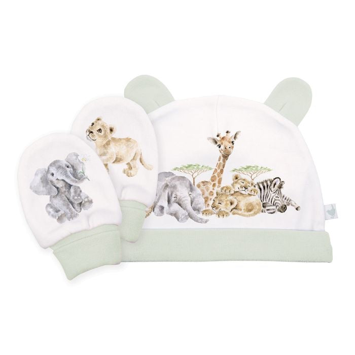 Little Savannah Animal Hat & Mittens - Boxed Gift Set - Wrendale Designs