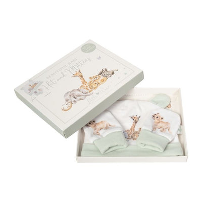 Little Savannah Animal Hat & Mittens - Boxed Gift Set - Wrendale Designs