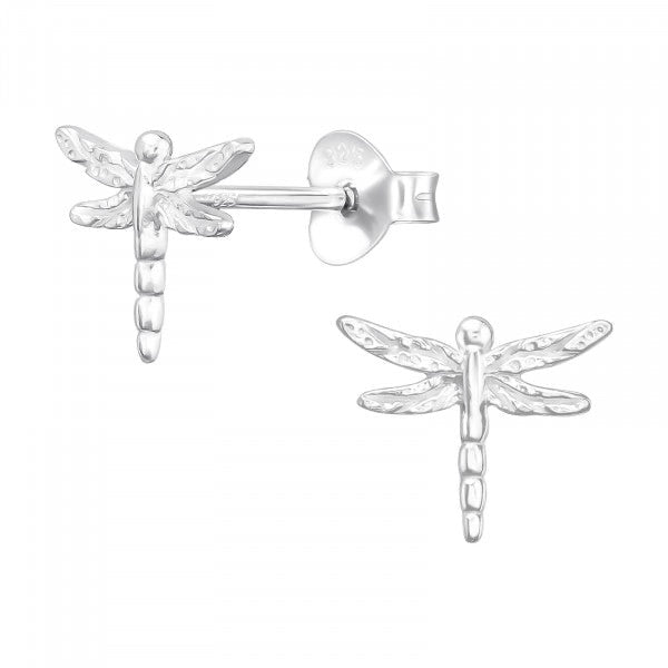 Hollie Tree - Dragonfly Stud Earrings - Sterling Silver Bottled Jewellery