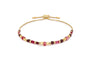 Boho Betty - Chiara - Garnet & Gold Slider Bracelet